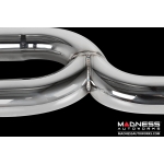 FIAT 500T Performance Exhaust by MADNESS / Rear Diffuser Kit - Dual Tip - Dual Exit (stainless steel axle back system) 